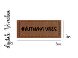 Kunstleder-Label, Lederlabel, Kunstleder-Patch, Lederpatch, 2x5cm, cognac, braun, Herbst, autumn vibes