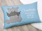 Kissen, Namenskissen, personalisiert, individuell, Kinderkissen, Geschenk zur Geburt Taufe, Drache