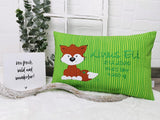 Namenskissen, Taufkissen, Kinderkissen, Kissen mit Namensbestickung, Geschenk zur Geburt und Taufe, Taufgeschenk, Fuchs
