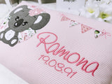 Namenskissen, Taufkissen, Kinderkissen, Kissen mit Namensbestickung, Geschenk zur Geburt und Taufe, Taufgeschenk, Koala