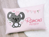 Namenskissen, Taufkissen, Kinderkissen, Kissen mit Namensbestickung, Geschenk zur Geburt und Taufe, Taufgeschenk, Koala