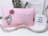 Namenskissen, Taufkissen, Kinderkissen, Kissen mit Namensbestickung, Geschenk zur Geburt und Taufe, Taufgeschenk, bestickt, personalisiert, individuell, Maus