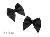 Schleife, Schleifen, Satinschleifen, Schleifchen, M, Tüddelkram, schwarz