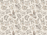 Vorbestellung, Eigenproduktion, Stoff drucken, Stoff für Kinder, Kinderstoff, Jersey, French Terry, Waffelstrick, Rippjersey, Tiere, Safari, Mini Savanne, Giraffe, Löwe, Elefant