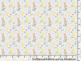 Vorbestellung, Eigenproduktion, Stoff drucken, Stoff für Kinder, Kinderstoff, Jersey, French Terry, Waffelstrick, Rippjersey, Hase, Osterbande, Ostern