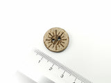 Kokosknopf, Coconut, Kokosnuss Knopf, 20mm, Natur, natürlich, Sonne, Sun